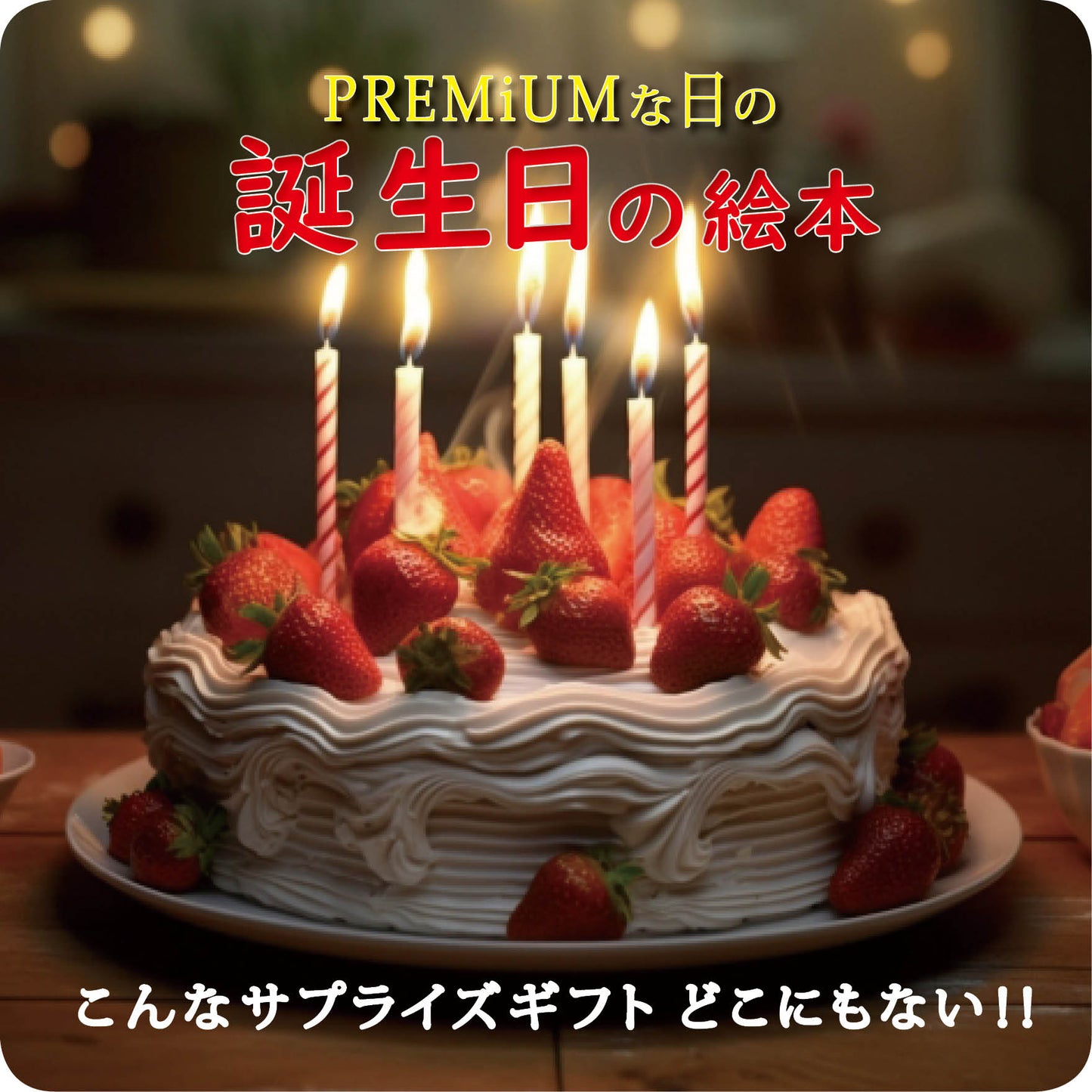 誕生日 プレゼント 世界に一つの誕生日祝い オリジナル絵本 イラストレーターが描く素敵なオリジナルイラスト