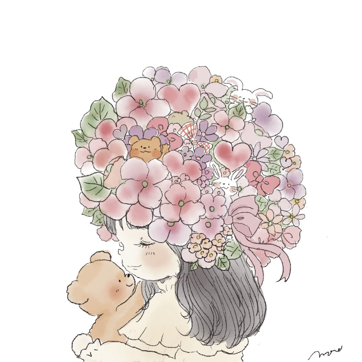 似顔絵ページ追加 人物や動物1名(匹)